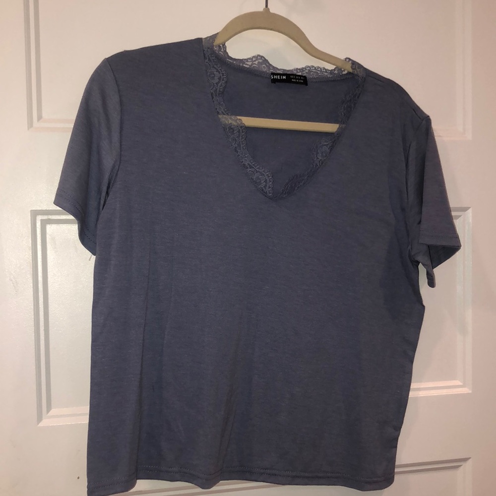 Shein T-shirt. Really comfortable, never worn.